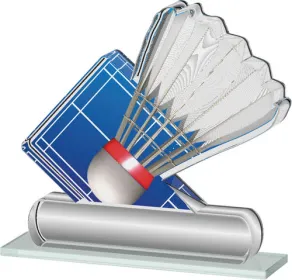Akrylátová trofej ACTS0200M2 | Badminton Výška cm: 10.5, Šířka cm: 12.5