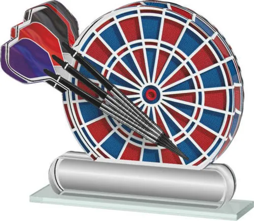 Akrylátová trofej ACTS0200M18 | Šipky Výška cm: 12.5, Šířka cm: 15