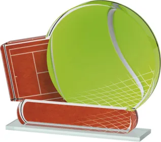 Akrylátová trofej ACTS0200M22 | Tenis Výška cm: 10.5, Šířka cm: 12.5