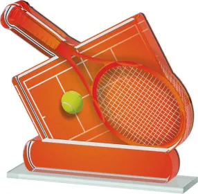 Akrylátová trofej ACTS0200M23 | Tenis Výška cm: 14.5, Šířka cm: 17.5