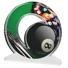 Akrylátová trofej ACTW0200M04 | Billiard Výška cm: 15