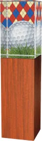 Golfová trofej - kombinace skla a dřeva CRG4021M2 | Golf Výška cm: 20, Šířka cm: 5