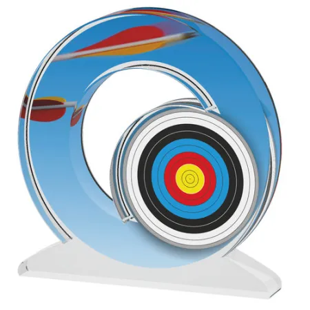 Akrylátová trofej ACTW0200M30 | Lukostřelba Výška cm: 12