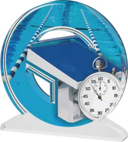 Akrylátová trofej ACTW0200M31 | Plavání Výška cm: 13,5