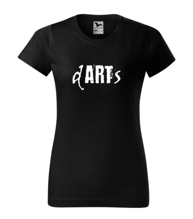 Tričko dámské s potiskem ART - black XXL