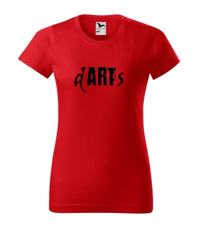 Tričko dámské s potiskem ART - red 3XL