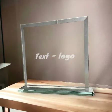 Skleněná trofej CR20241 Výška cm: 15, Šířka cm: 15