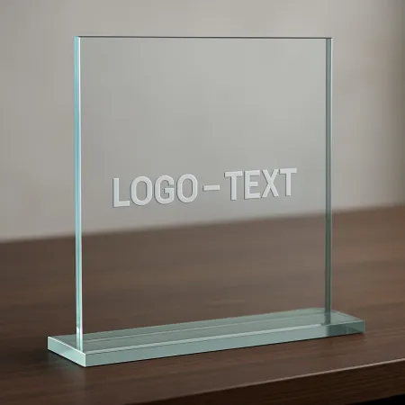 Skleněná trofej CR20241 Výška cm: 15, Šířka cm: 15