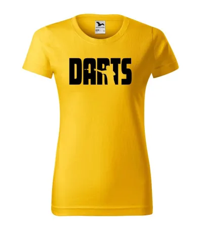 Tričko dámské s potiskem SILUETA - yellow M