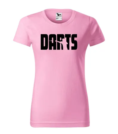 Tričko dámské s potiskem SILUETA - pink XS