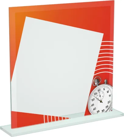 Skleněná trofej CRT20000M1 | Atletika Výška cm: 19, Šířka cm: 19