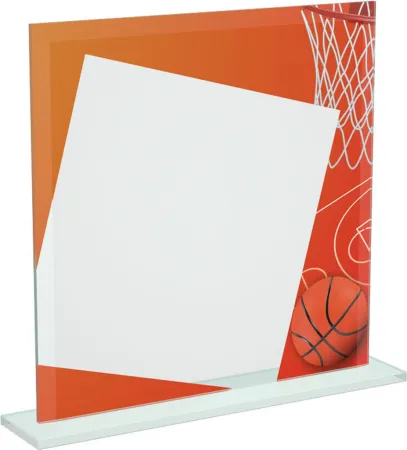 Skleněná trofej CRT20000M2 | Basketball Výška cm: 15, Šířka cm: 15