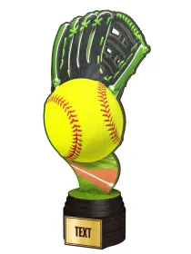 Dřevěná trofej ACTCW035 | Baseball ACTCW035E