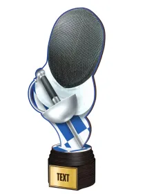 Dřevěná trofej ACTCW040 | Šerm ACTCW040D