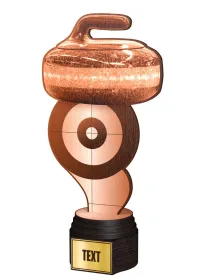 Dřevěná trofej ACTCWR021 | Curling ACTCWR021B