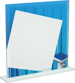 Skleněná trofej CRT20000M15 | Plavání Výška cm: 19, Šířka cm: 19