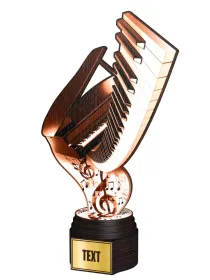 Dřevěná trofej ACTCWR159 | Hudba ACTCWR159E