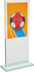 Skleněná trofej CRT20001M8 | Házená Výška cm: 21