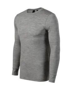 Triko pánské Merino Rise LS 159 - XL - tmavě šedý melír