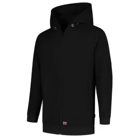 Mikina unisex Hooded Sweat Jacket Washable 60°C T44 - XL - černá