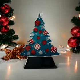 Akrylátová trofej AKEKCVA03 | Vánoce Výška cm: 15, Šířka cm: 12