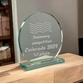 Skleněná trofej CR20230 Výška cm: 15