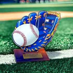 Akrylátová trofej AWF M01 | Baseball Výška cm: 15,5 - Šířka cm: 14,5 - Plnobarevný