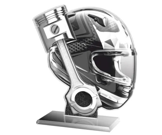 Akrylátová trofej AWF M05 | Motorsport Výška cm: 15,5 - Šířka cm: 14,5 - zlatá