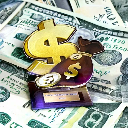 Akrylátová trofej AWF M07 Výška cm: 19,5 - Šířka cm: 18,5 - bronzová