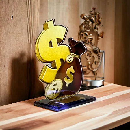 Akrylátová trofej AWF M07 Výška cm: 19,5 - Šířka cm: 18,5 - bronzová