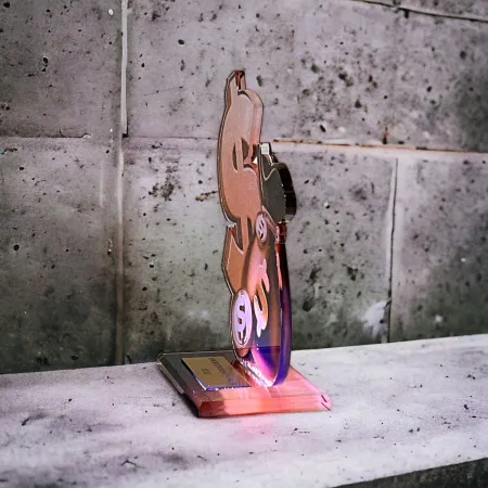 Akrylátová trofej AWF M07 Výška cm: 19,5 - Šířka cm: 18,5 - bronzová