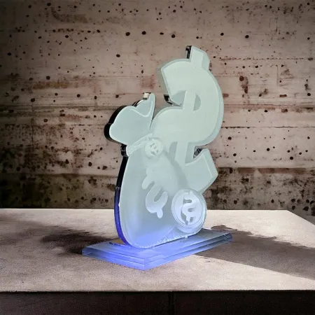 Akrylátová trofej AWF M07 Výška cm: 19,5 - Šířka cm: 18,5 - bronzová