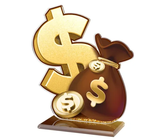 Akrylátová trofej AWF M07 Výška cm: 19,5 - Šířka cm: 18,5 - bronzová