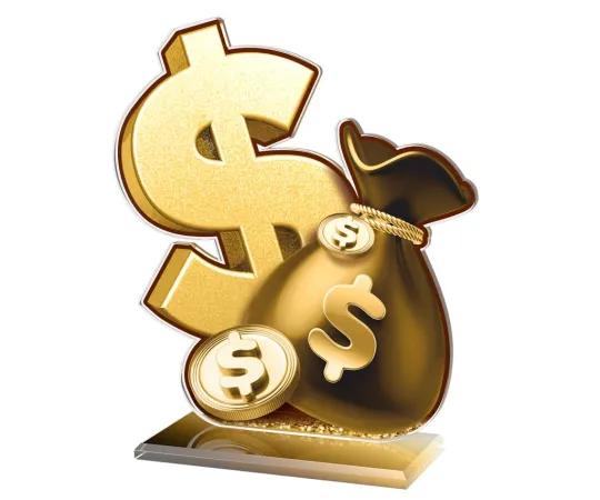 Akrylátová trofej AWF M07 Výška cm: 19,5 - Šířka cm: 18,5 - bronzová