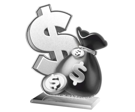 Akrylátová trofej AWF M07 Výška cm: 19,5 - Šířka cm: 18,5 - bronzová