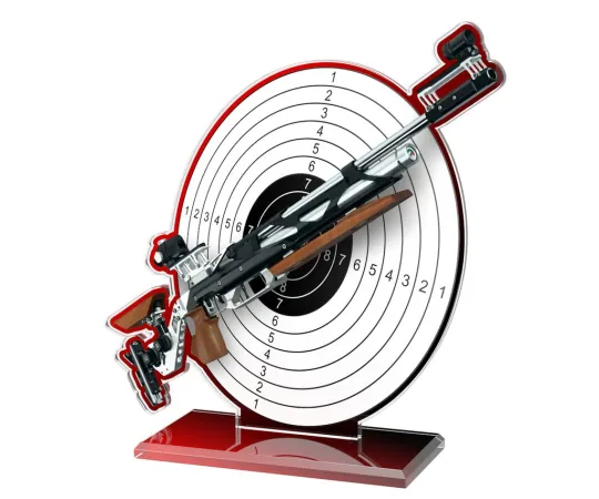 Akrylátová trofej AWF M13 | Střelba Výška cm: 17,5 - Šířka cm: 16,5 - plnobarevná