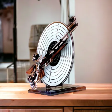 Akrylátová trofej AWF M13 | Střelba Výška cm: 17,5 - Šířka cm: 16,5 - plnobarevná