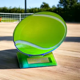 Akrylátová trofej AWF M19 | Tenis Výška cm: 13,5 - Šířka cm: 12,5 - bronzová