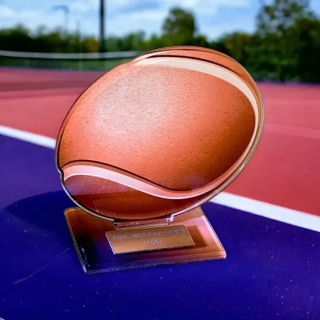 Akrylátová trofej AWF M19 | Tenis Výška cm: 21,5 - Šířka cm: 20,5 - plnobarevná