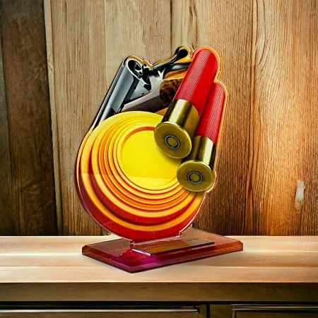 Akrylátová trofej AWF M20 | Střelba Výška cm: 15,5 - Šířka cm: 14,5 - plnobarevná