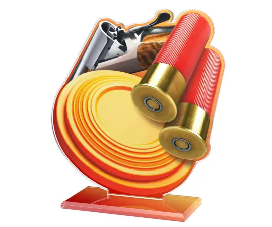 Akrylátová trofej AWF M20 | Střelba Výška cm: 15,5 - Šířka cm: 14,5 - plnobarevná