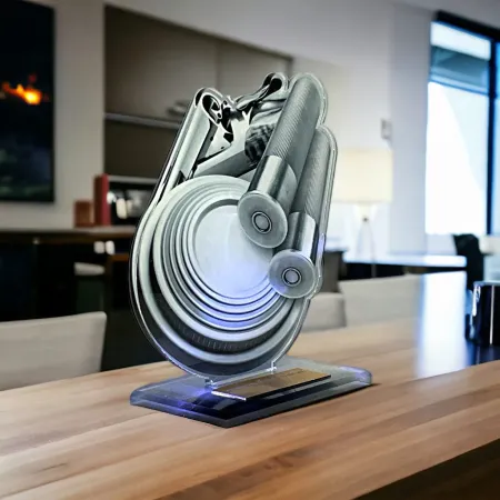 Akrylátová trofej AWF M20 | Střelba Výška cm: 15,5 - Šířka cm: 14,5 - plnobarevná