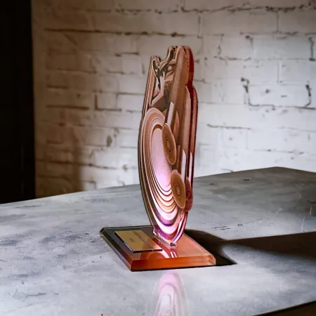 Akrylátová trofej AWF M20 | Střelba Výška cm: 15,5 - Šířka cm: 14,5 - plnobarevná