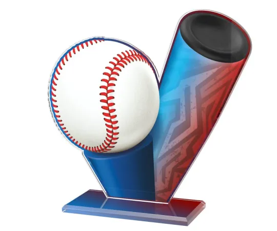 Akrylátová trofej AWF M21 | T-Ball Výška cm: 21,5 - Šířka cm: 20,5 - stříbrná