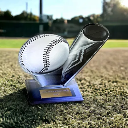 Akrylátová trofej AWF M21 | T-Ball Výška cm: 21,5 - Šířka cm: 20,5 - stříbrná