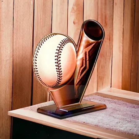 Akrylátová trofej AWF M21 | T-Ball Výška cm: 21,5 - Šířka cm: 20,5 - stříbrná