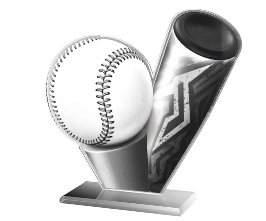 Akrylátová trofej AWF M21 | T-Ball Výška cm: 21,5 - Šířka cm: 20,5 - stříbrná