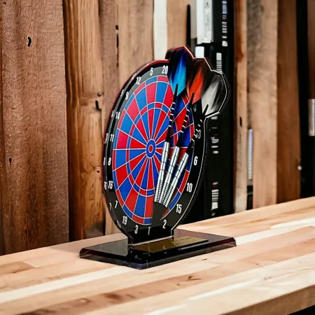 Akrylátová trofej AWF M31 | Šipky Výška cm: 21,5 - Šířka cm: 20,5 - bronzová