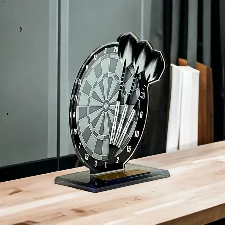 Akrylátová trofej AWF M31 | Šipky Výška cm: 21,5 - Šířka cm: 20,5 - bronzová