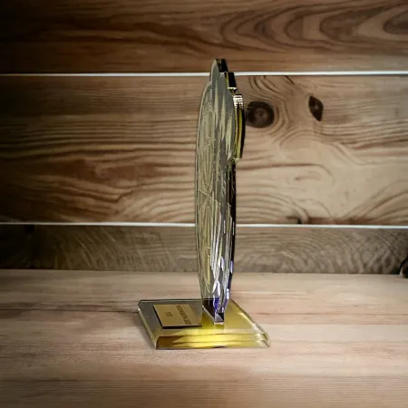 Akrylátová trofej AWF M31 | Šipky Výška cm: 21,5 - Šířka cm: 20,5 - bronzová